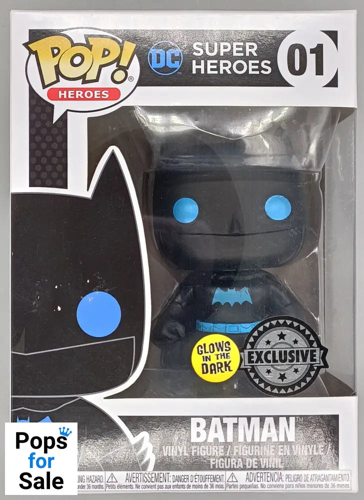 #01 Batman (Silhouette) - Glow - DC - Box Damaged Funko POP