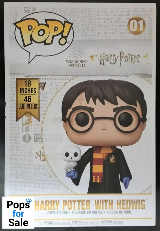 #01 Harry Potter (with Hedwig) 18 Inch - Harry Potter Funko POP - PopsforSale.co.uk