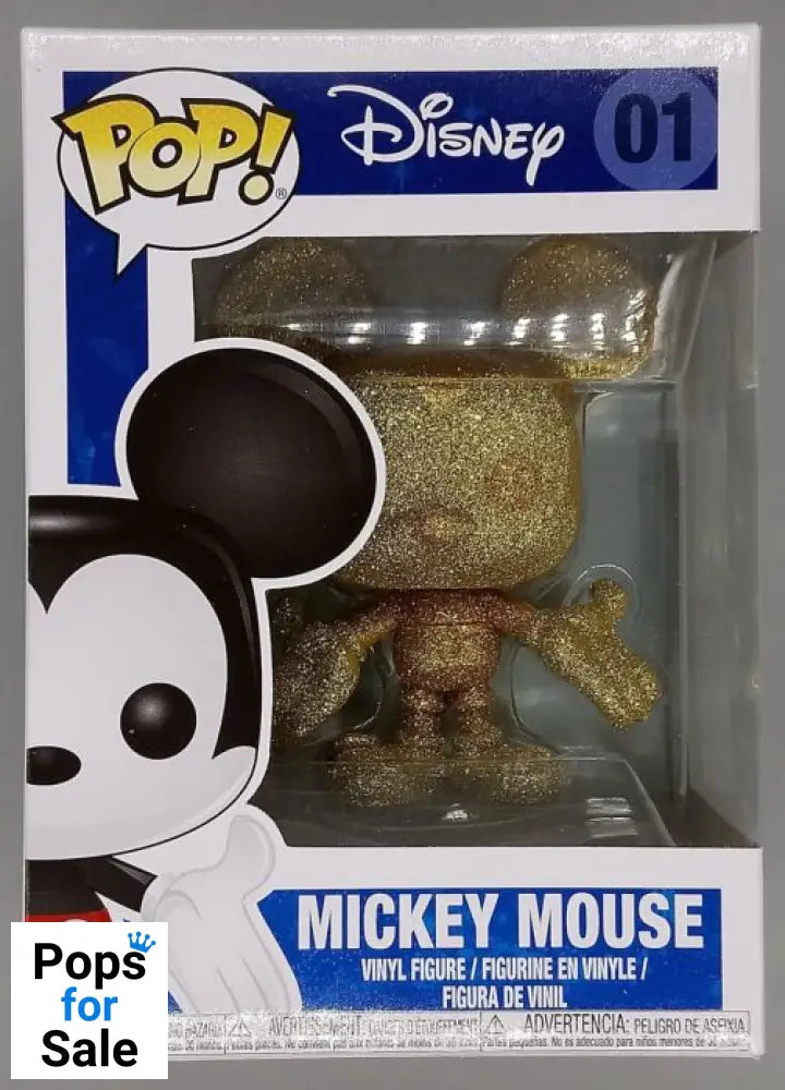 #01 Mickey Mouse (Gold) - Diamond - Disney Funko POP