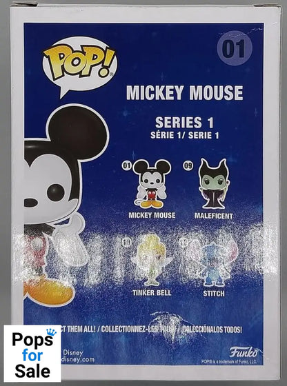 01 Mickey Mouse (Gold) - Diamond - Disney - Funko POP - Box Damaged