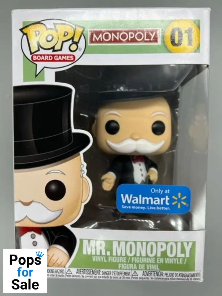 #01 Mr. Monopoly - Board Games - Box Damaged Funko POP - PopsforSale.co.uk