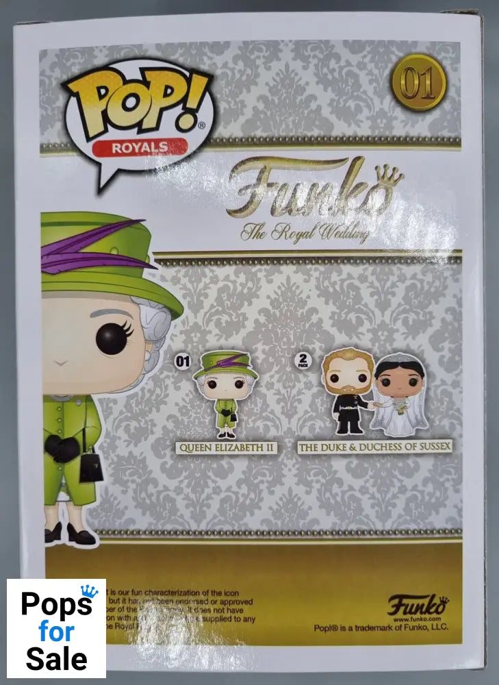 #01 Queen Elizabeth II (Wedding Outfit) - Royals Funko POP - PopsforSale.co.uk