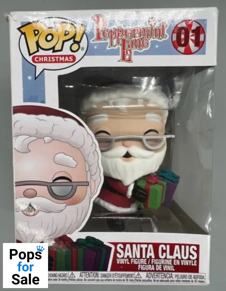 01 Santa Claus - Peppermint Lane - Christmas Funko POP