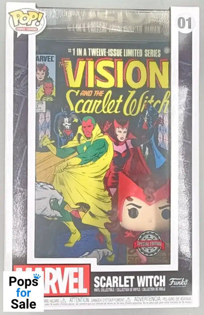 #01 Scarlet Witch - Comic Cover (Marvel) - Box Damaged Funko POP