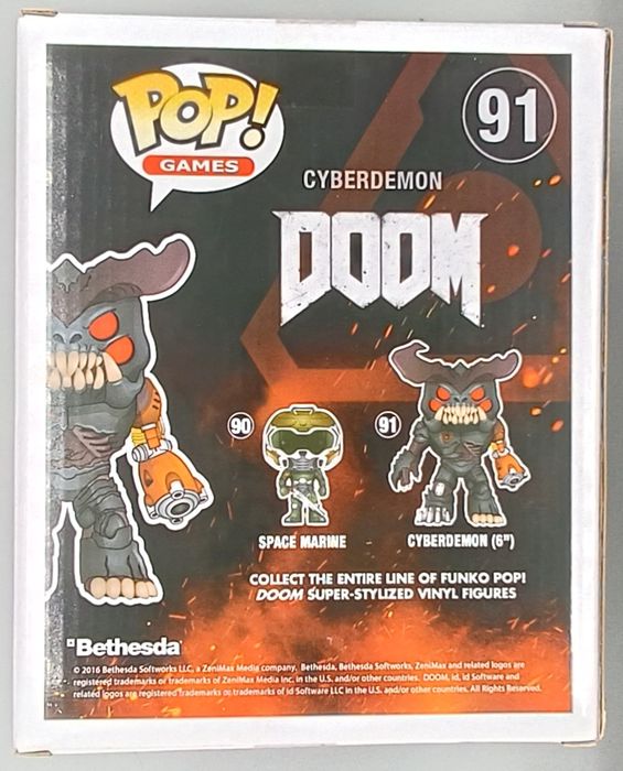 #91 Cyberdemon - 6 Inch - DOOM - Box Damaged Funko POP
