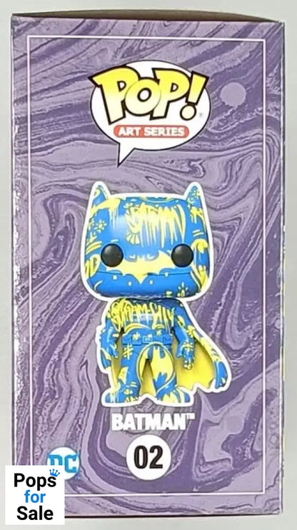 02 Batman (Blue/Yellow) - DC Art Series - Funko POP
