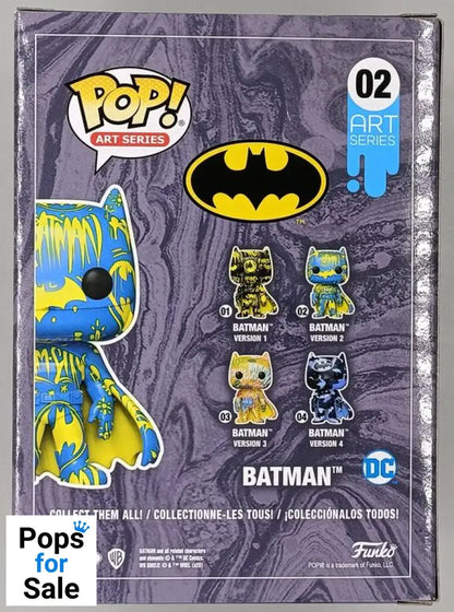 02 Batman (Blue/Yellow) - DC Art Series - Funko POP