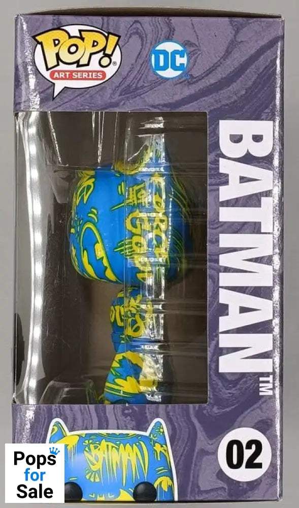 02 Batman (Blue/Yellow) - DC Art Series - Funko POP