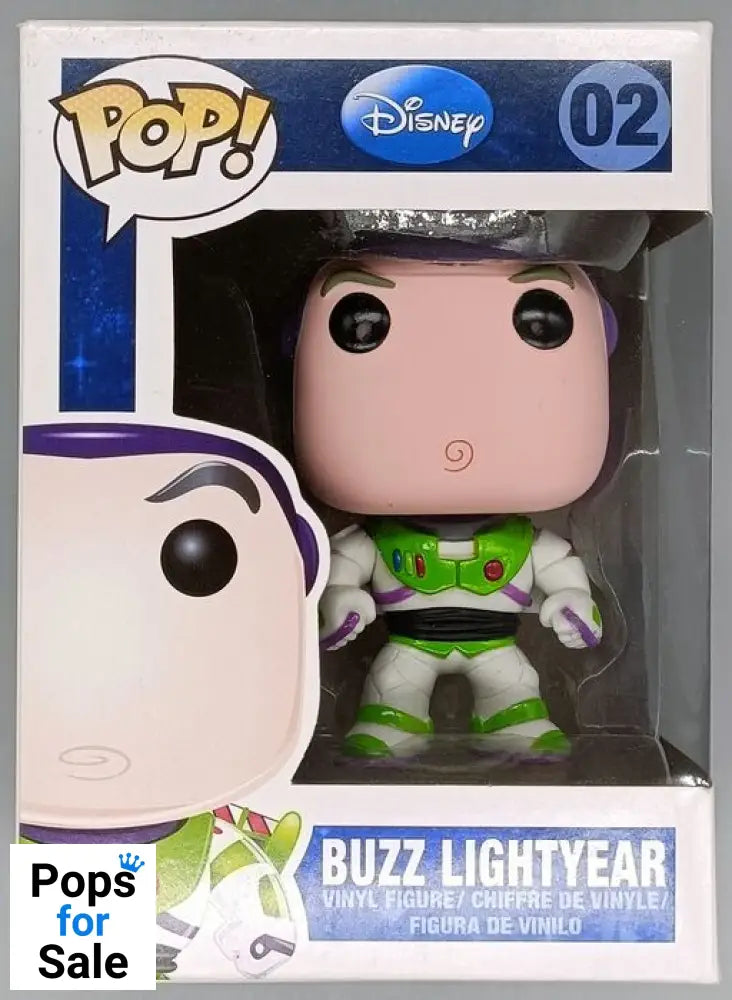 02 Buzz Lightyear - Disney Toy Story (Blue Logo) - Box Damaged Funko POP