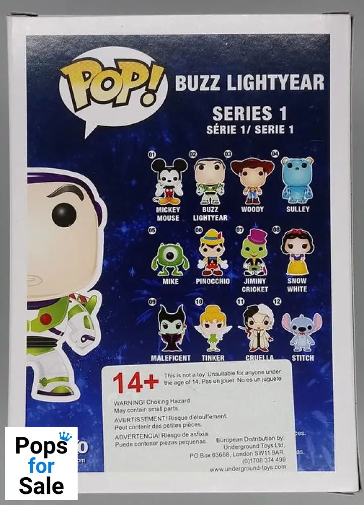 #02 Buzz Lightyear - Disney Toy Story (Blue Logo) Funko POP