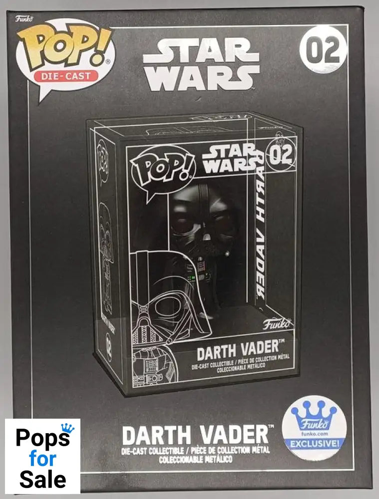 #02 Darth Vader - Die Cast - Star Wars Funko POP - PopsforSale.co.uk