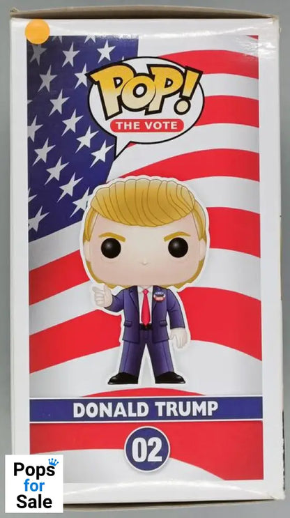 #02 Donald Trump - The Vote 2016 Road To The White House Box Damaged Funko POP