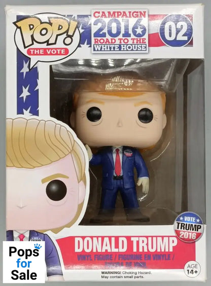 #02 Donald Trump - The Vote 2016 Road To The White House Box Damaged Funko POP