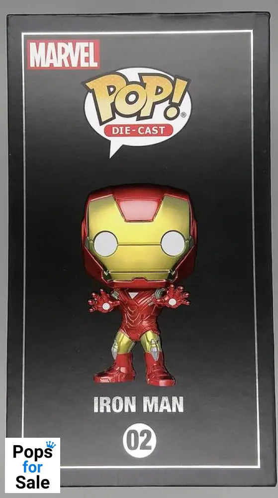 02 Iron Man - Marvel - DieCast Funko POP