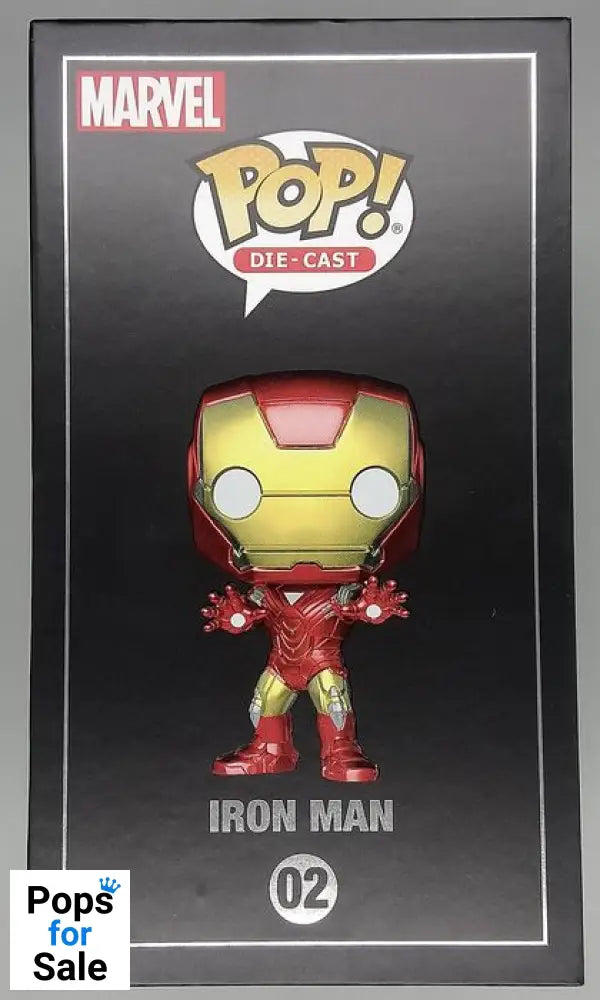 02 Iron Man - Marvel - DieCast Funko POP