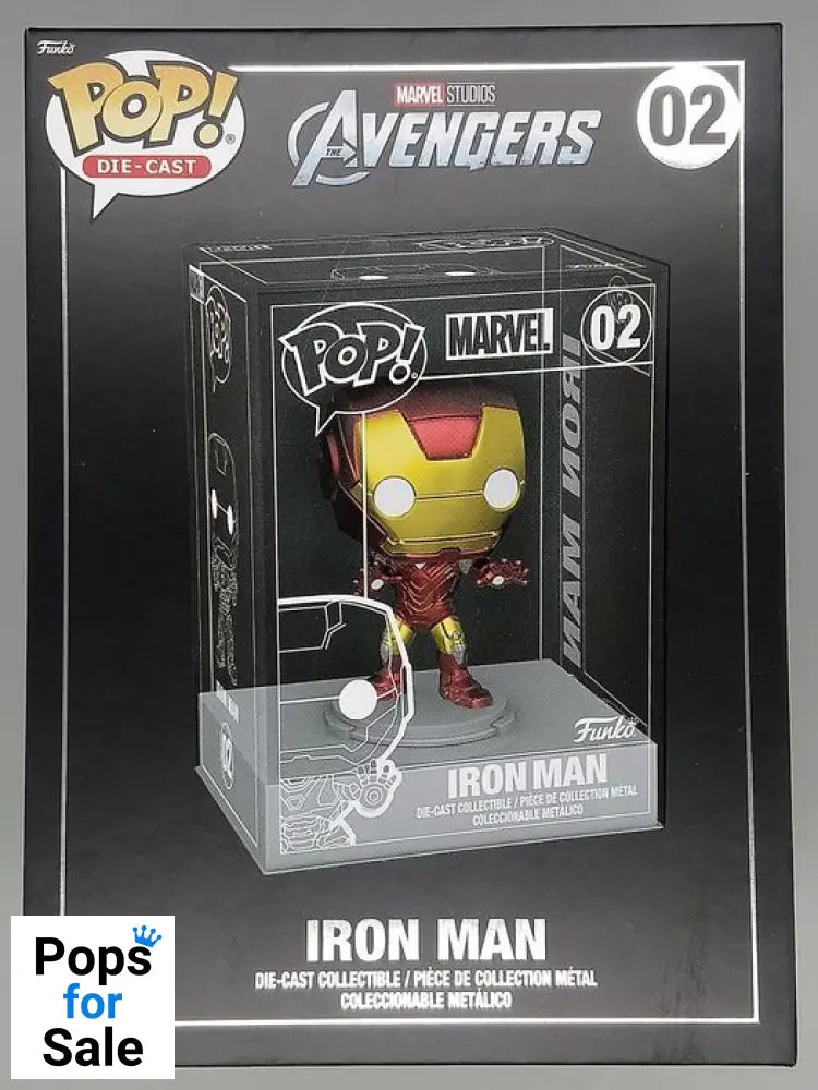 02 Iron Man - Marvel - DieCast Funko POP