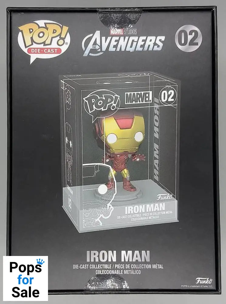 02 Iron Man - Marvel - DieCast Funko POP