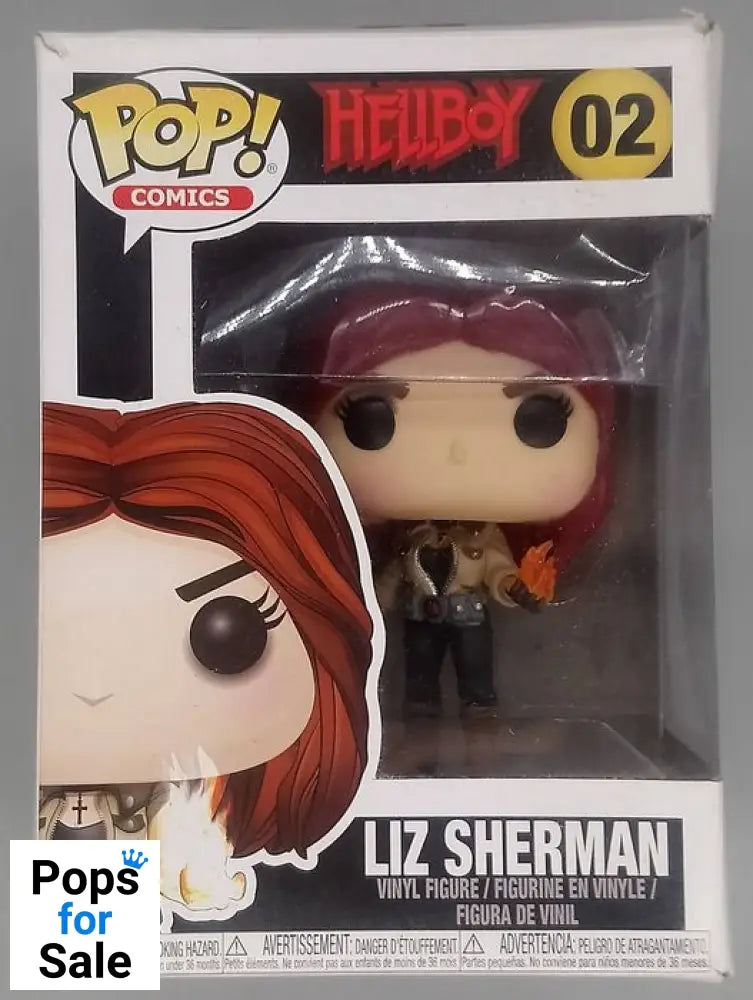 #02 Liz Sherman - Comics Hellboy - Box Damaged Funko POP - PopsforSale.co.uk