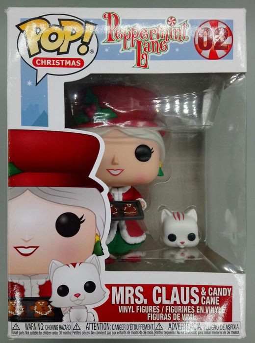 #02 Mrs. Claus (& Candy Cane) - Peppermint Lane Funko POP - PopsforSale.co.uk