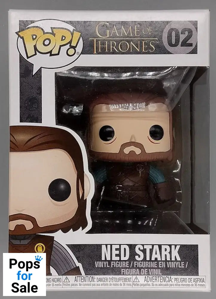 #02 Ned Stark - Game of Thrones - Box Damaged Funko POP - PopsforSale.co.uk