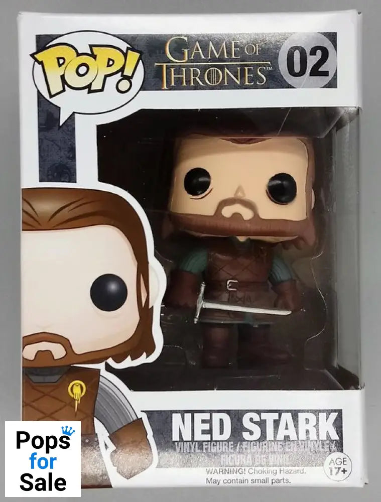 #02 Ned Stark - Game of Thrones - Box Damaged Funko POP - PopsforSale.co.uk