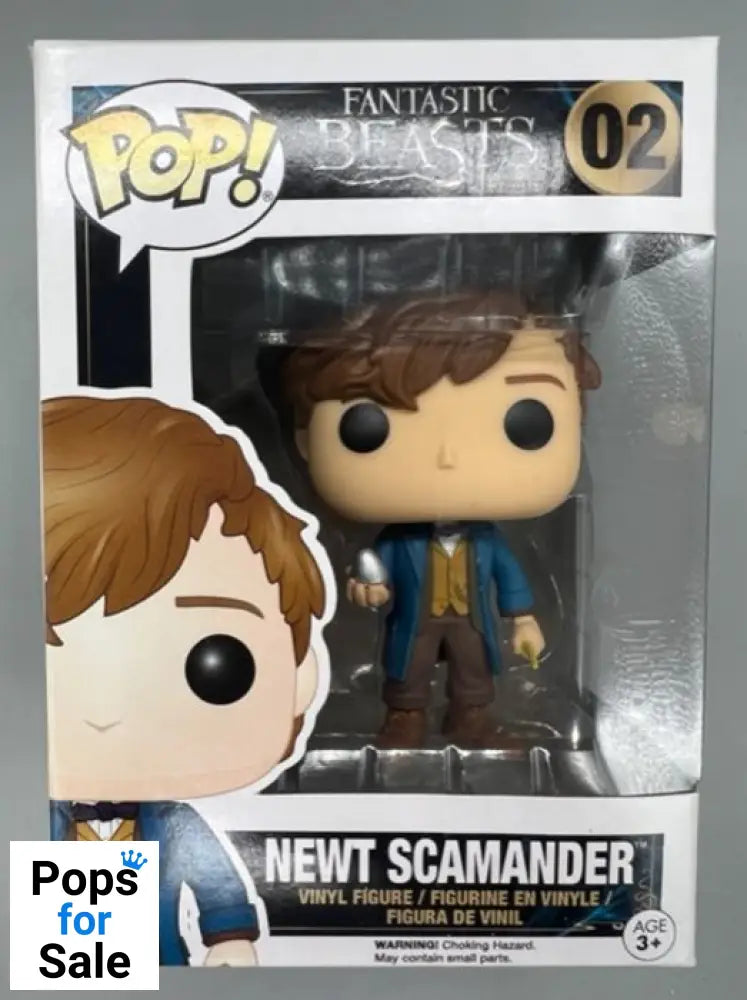 #02 Newt Scamander (Egg) - Fantastic Beasts - Box Damaged Funko POP