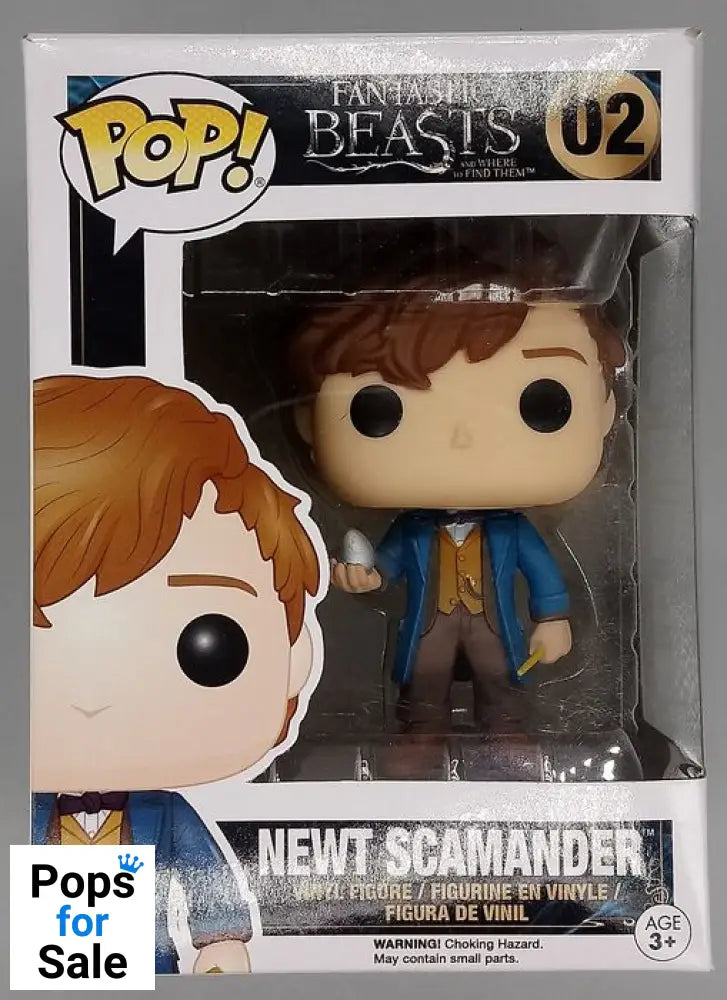 #02 Newt Scamander (Egg) - Fantastic Beasts - Box Damaged Funko POP