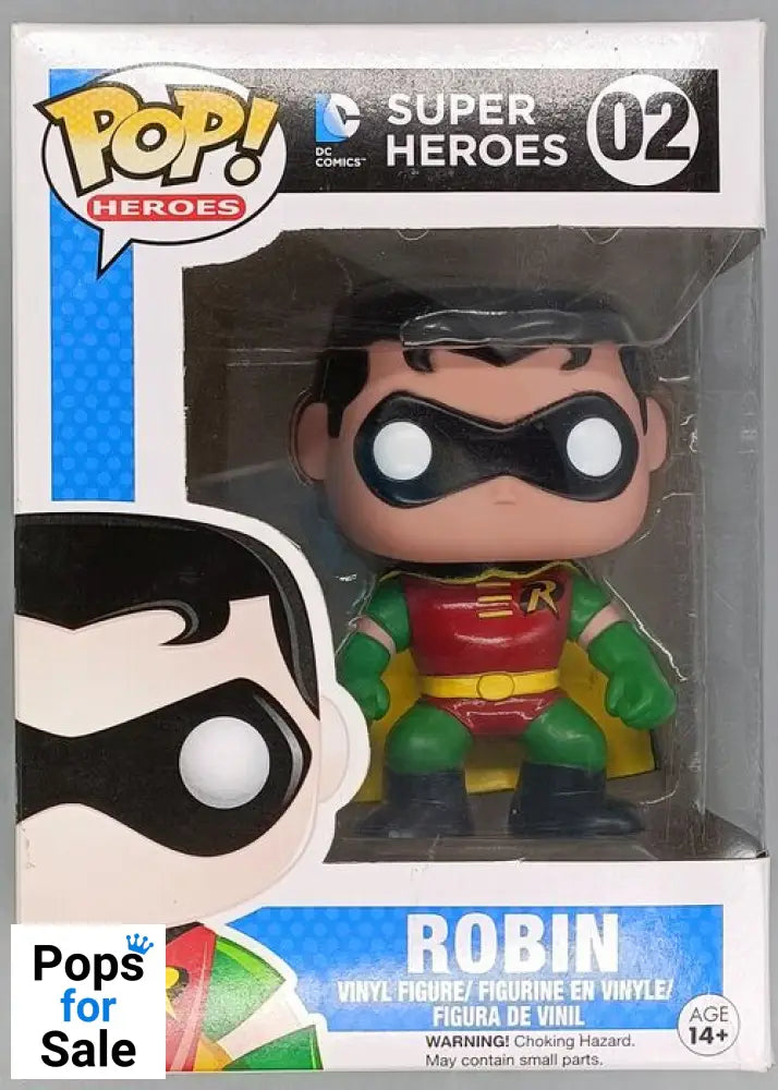 #02 Robin (DC Super Heroes) Funko POP - PopsforSale.co.uk