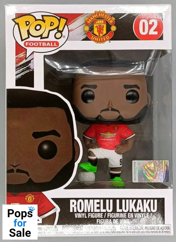 02 Romelu Lukaku - Football - Manchester United Funko POP - Box Damaged