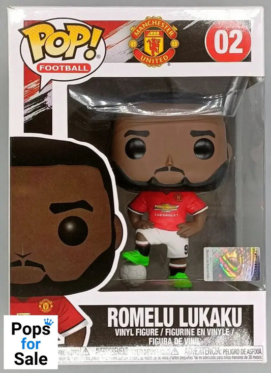 02 Romelu Lukaku - Football - Manchester United Funko POP - Box Damaged