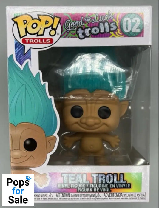 #02 Teal Troll - Trolls Funko POP - PopsforSale.co.uk