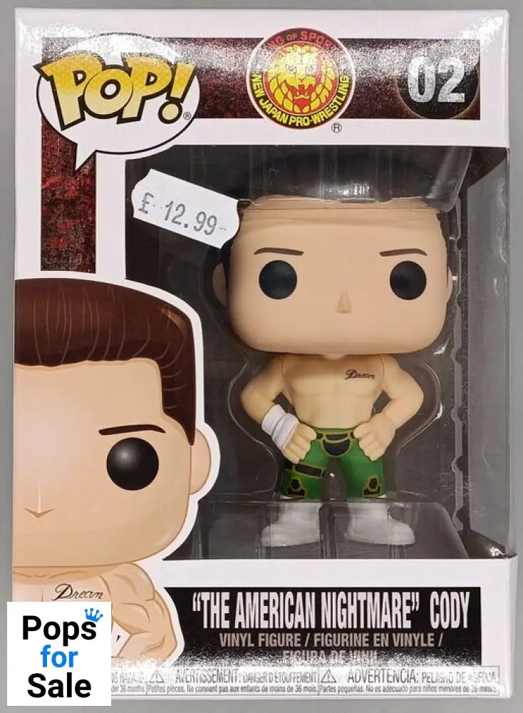 #02 The American Nightmare Cody - NJPW Wrestling Funko POP - PopsforSale.co.uk