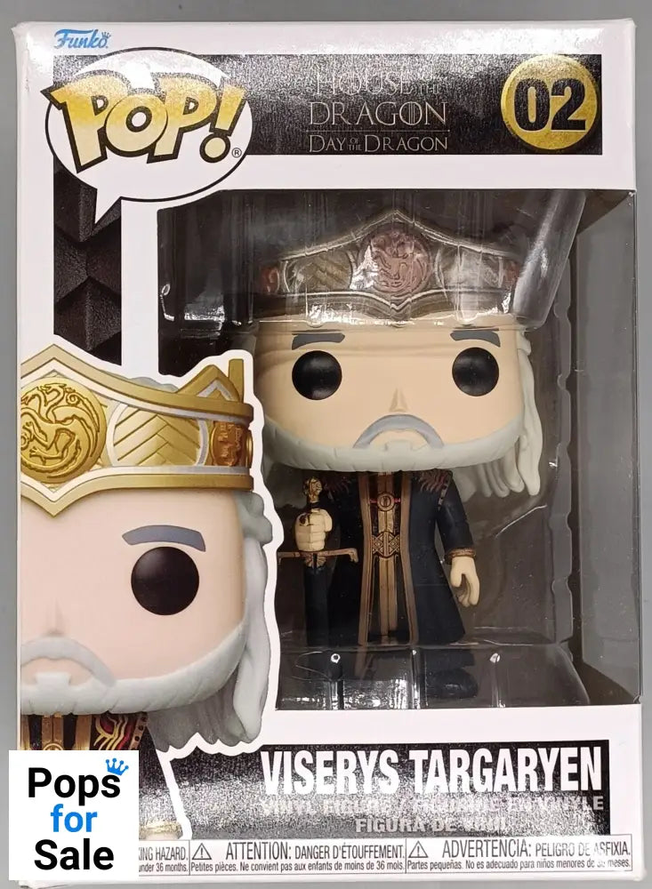 02 Viserys Targaryen - House of the Dragon - Box Damaged Funko POP