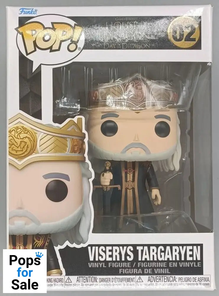 #02 Viserys Targaryen - House of the Dragon Funko POP - PopsforSale.co.uk