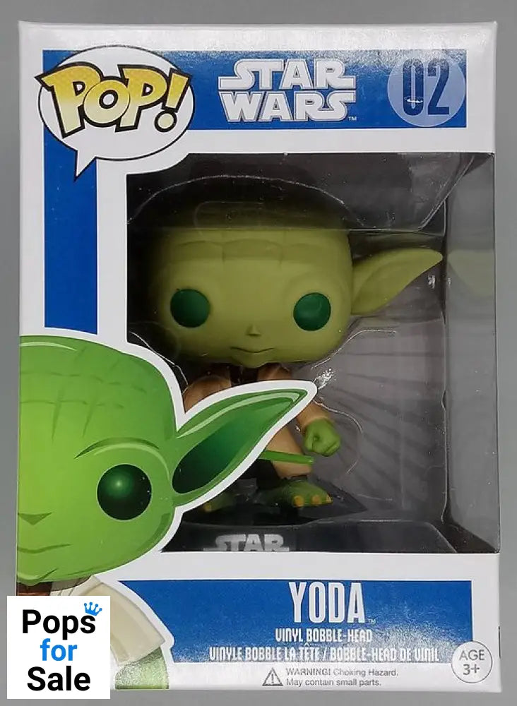 #02 Yoda - Star Wars - Box Damaged Funko POP - PopsforSale.co.uk