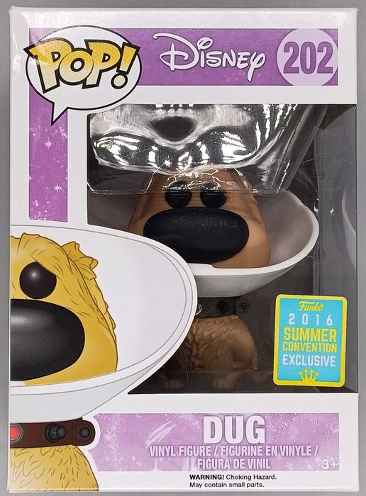 #202 Dug (Cone of Shame) - Disney Up - 2016 Con - Box Damaged Funko POP