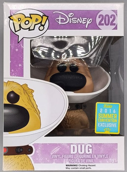 #202 Dug (Cone of Shame) - Disney Up - 2016 Con - Box Damaged Funko POP