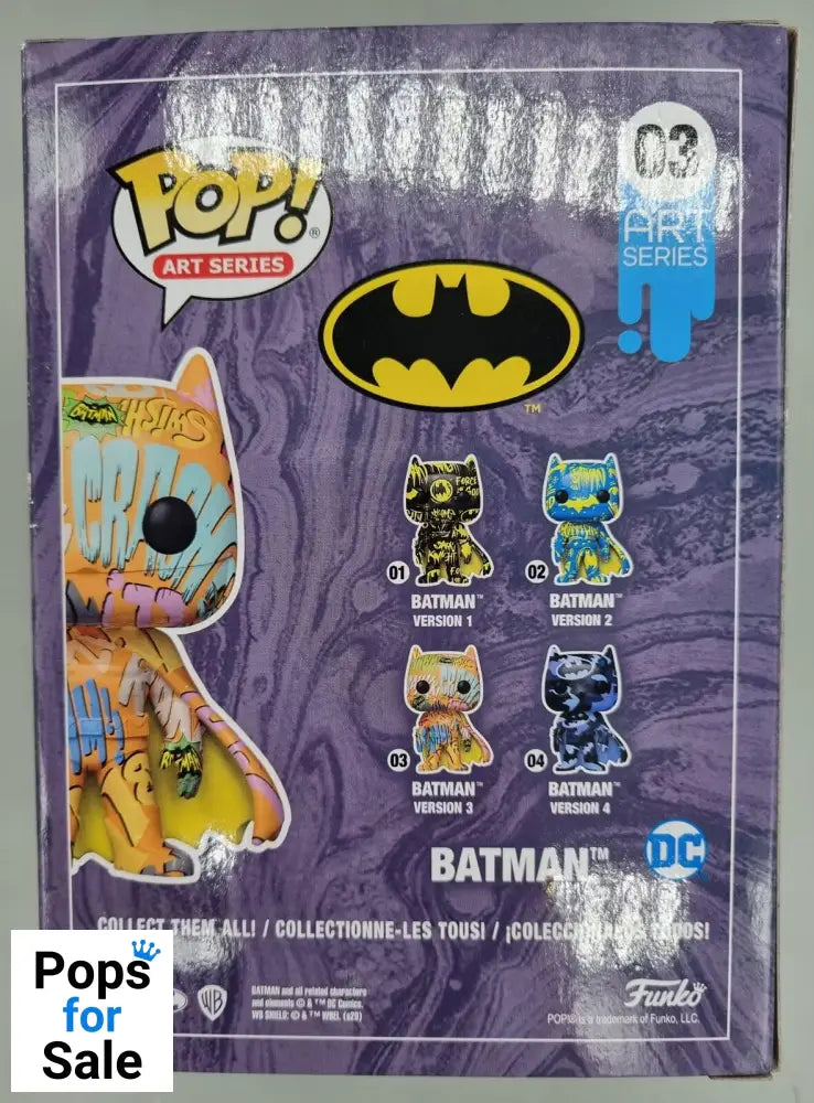 03 Batman (Orange) - Art Series - DC - Funko POP - Box Damaged