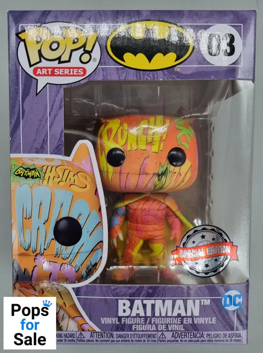 03 Batman (Orange) - Art Series - DC - Funko POP - Box Damaged