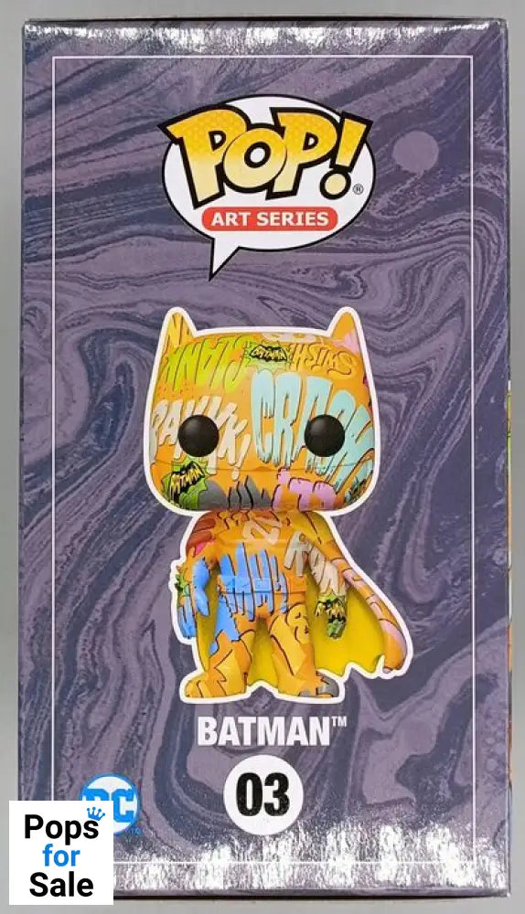 #03 Batman (Orange) - Art Series Funko POP - PopsforSale.co.uk