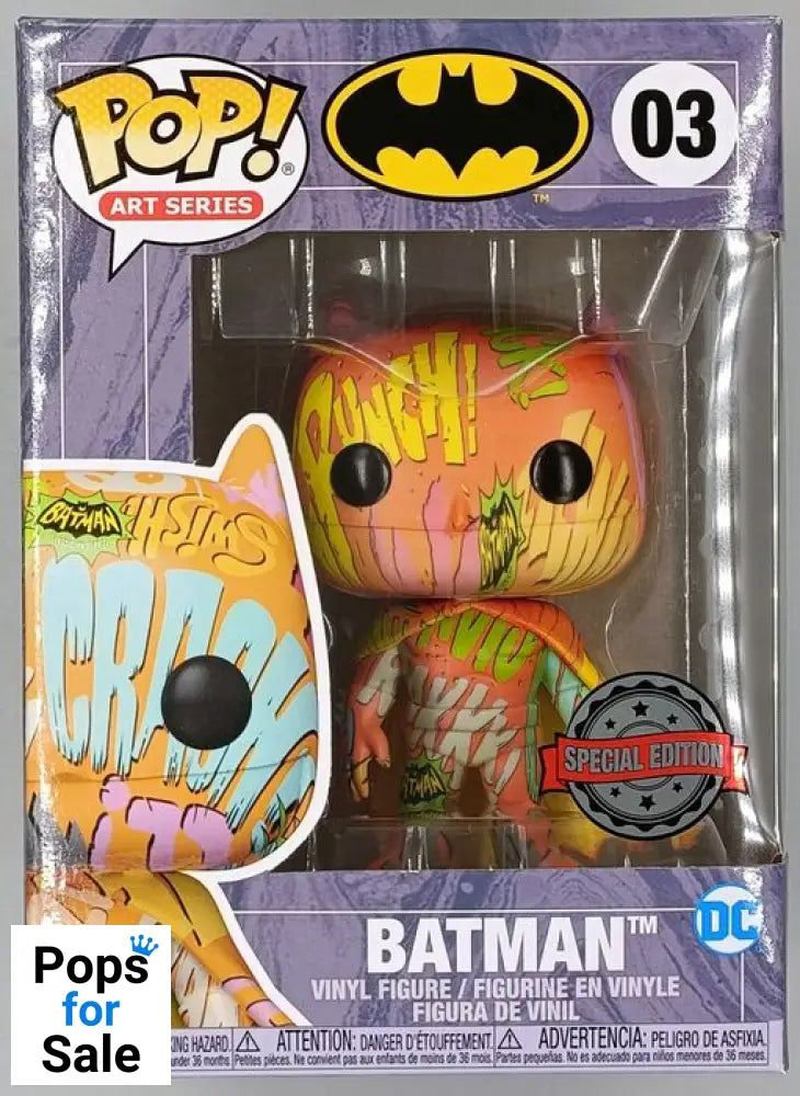 #03 Batman (Orange) - Art Series Funko POP - PopsforSale.co.uk