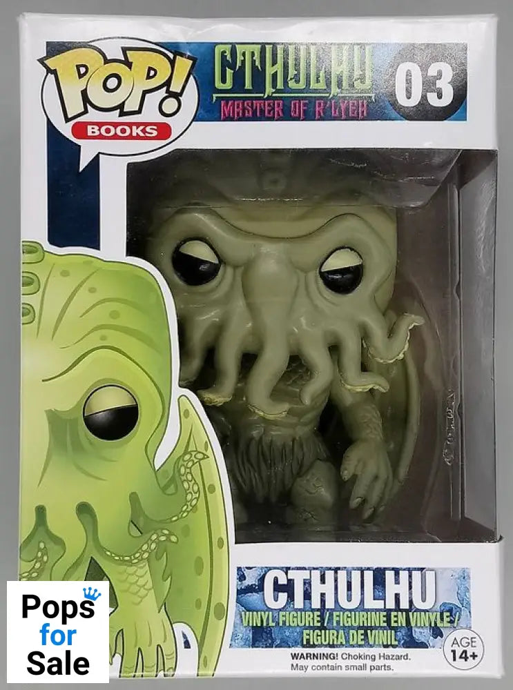 #03 Cthulhu - Books - H P Lovecraft - Box Damaged Funko POP