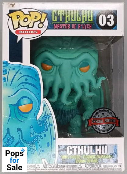 #03 Cthulhu (Neon Green) - Books - Box Damaged Funko POP - PopsforSale.co.uk