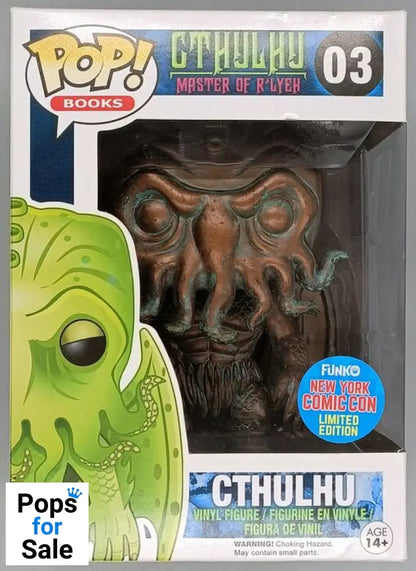 03 Cthulhu (Patina) - Books - Horror - 2015 Con Box Damaged Funko POP