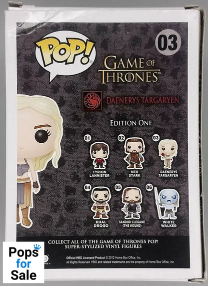 #03 Daenerys Targaryen - Game of Thrones - Box Damaged Funko POP - PopsforSale.co.uk