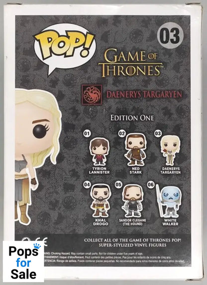 #03 Daenerys Targaryen - Game of Thrones - Box Damaged Funko POP