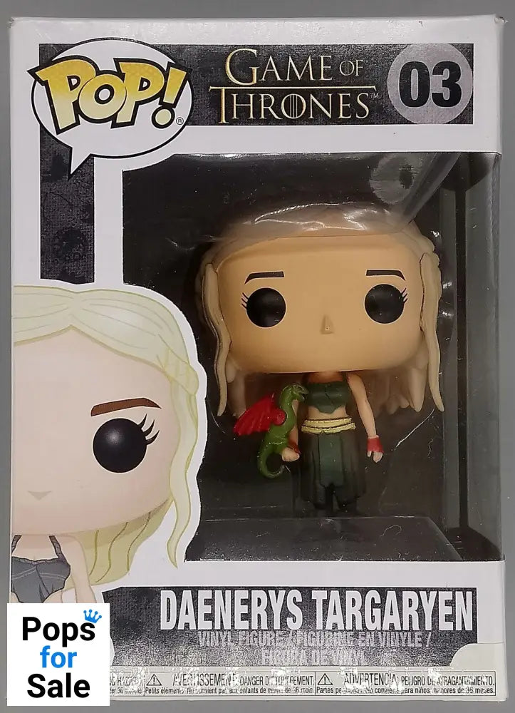 #03 Daenerys Targaryen - Game of Thrones - Box Damaged Funko POP - PopsforSale.co.uk