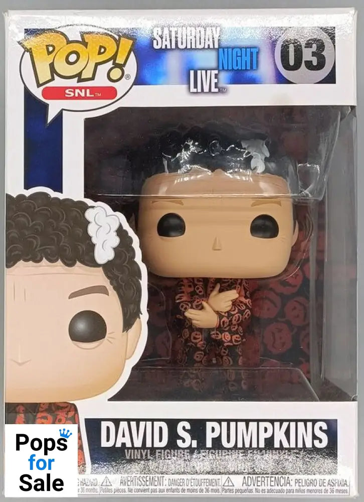 03 David S. Pumpkins - SNL - Box Damaged Funko POP