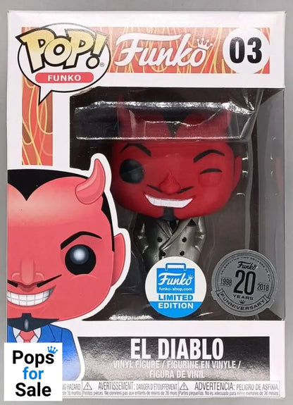 #03 El Diablo (Silver) - Funko (Originals) - Box Damaged Funko POP