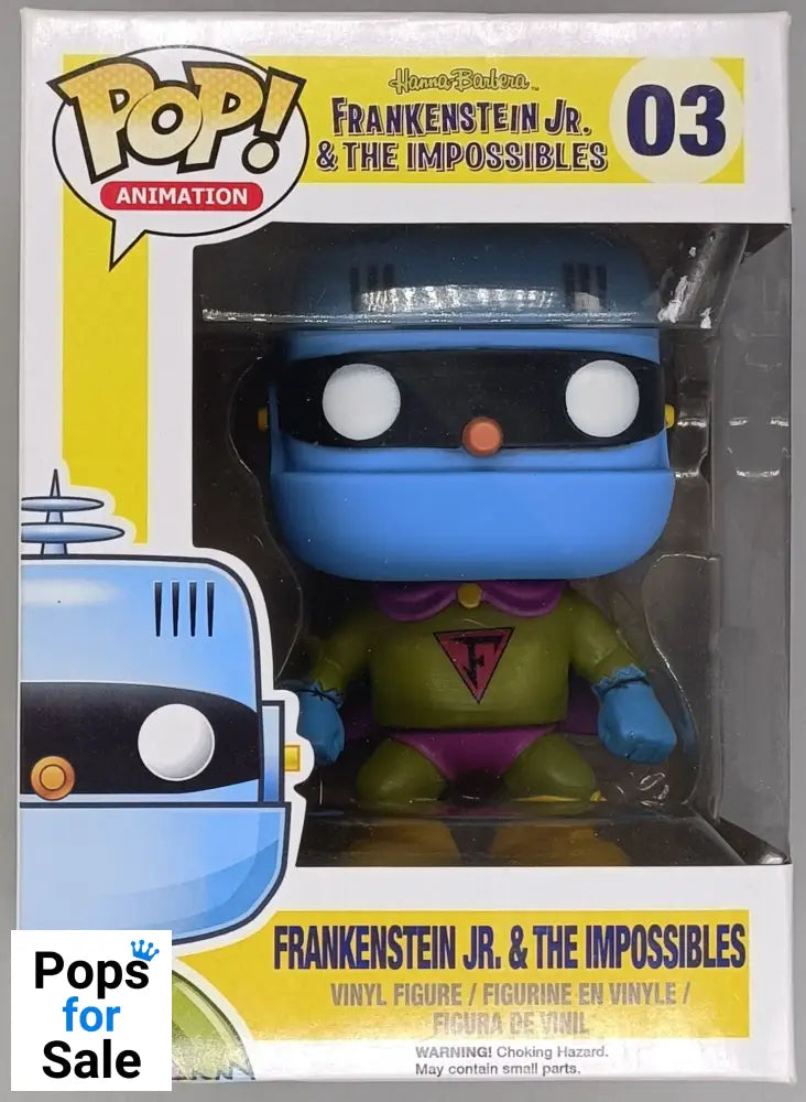 03 Frankenstein Jr. and the Impossibles - Hanna Barbera -Funko POP - Box Damaged